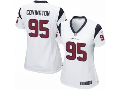 Women's Nike Houston Texans #95 Christian Covington game white Jersey