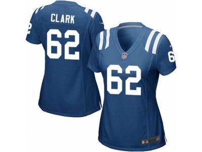 Women's Nike Indianapolis Colts #62 Le'Raven Clark Game Royal Blue Jersey