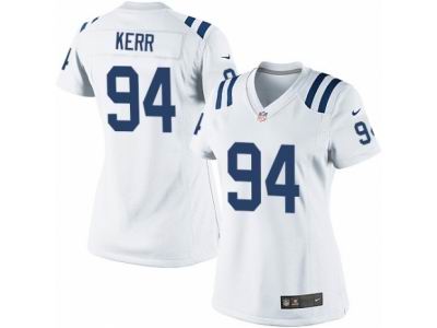 Women's Nike Indianapolis Colts #94 Zach Kerr game White Jersey