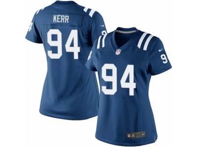 Women's Nike Indianapolis Colts #94 Zach Kerr game blue Jersey