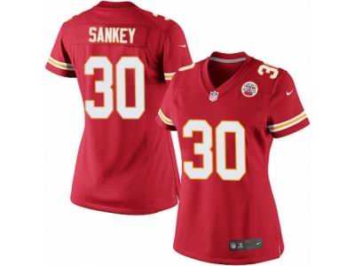 Women's Nike Kansas City Chiefs #30 Bishop Sankey game red Jersey