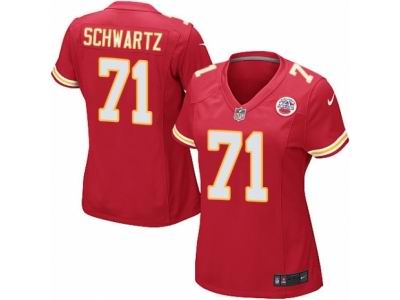 Women's Nike Kansas City Chiefs #71 Mitchell Schwartz Game Red Jersey