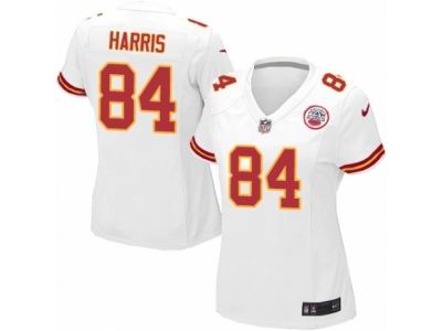 Women's Nike Kansas City Chiefs #84 Demetrius Harris game White Jersey
