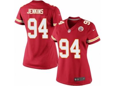 Women's Nike Kansas City Chiefs #94 Jarvis Jenkins game red Jersey