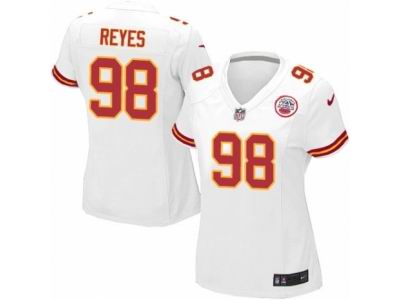 Women's Nike Kansas City Chiefs #98 Kendall Reyes game White Jersey