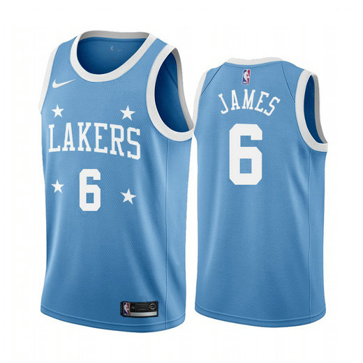 Women's Nike Lakers #6 LeBron James Blue Minneapolis All-Star Classic Women's NBA Jersey