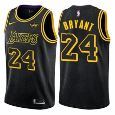 Women's Nike Los Angeles Lakers #24 Kobe Bryant Swingman Black NBA Jersey - City Edition