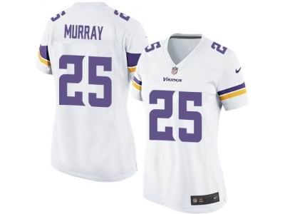 Women's Nike Minnesota Vikings #25 Latavius Murray White game Jersey