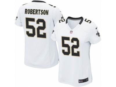 Women's Nike New Orleans Saints #52 Craig Robertson Game White NFL Jersey