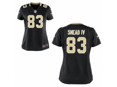 Women's Nike New Orleans Saints #83 Willie Snead IV Black game Jersey