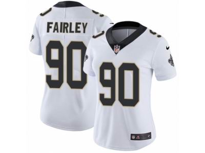 Women's Nike New Orleans Saints #90 Nick Fairley Vapor Untouchable Limited White NFL Jersey