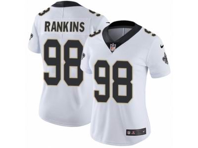 Women's Nike New Orleans Saints #98 Sheldon Rankins Vapor Untouchable Limited White NFL Jersey