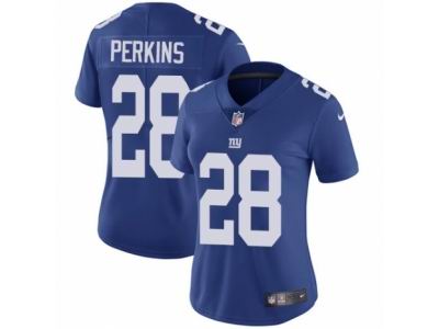 Women's Nike New York Giants #28 Paul Perkins Vapor Untouchable Limited Royal Blue Jerse