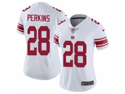 Women's Nike New York Giants #28 Paul Perkins Vapor Untouchable Limited White NFL Jersey