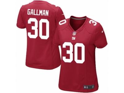 Women's Nike New York Giants #30 Wayne Gallman Game Red Jersey
