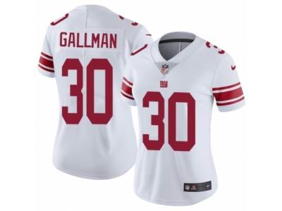 Women's Nike New York Giants #30 Wayne Gallman Vapor Untouchable Limited White NFL Jersey