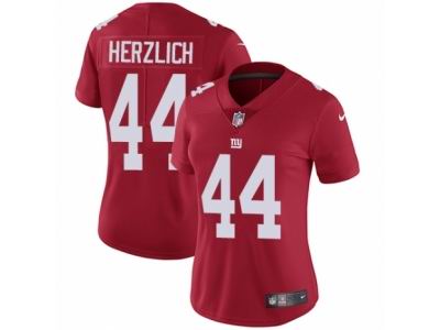 Women's Nike New York Giants #44 Mark Herzlich Vapor Untouchable Limited Red Jersey