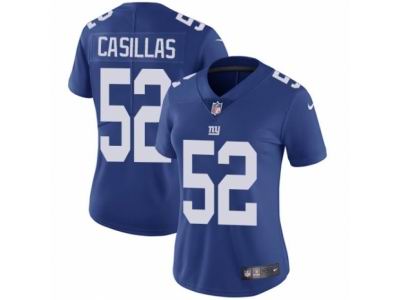 Women's Nike New York Giants #52 Jonathan Casillas Vapor Untouchable Limited Royal Blue Jersey