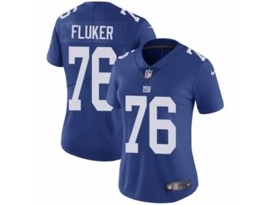 Women's Nike New York Giants #76 D.J. Fluker Vapor Untouchable Limited Royal Blue Jersey