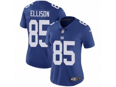 Women's Nike New York Giants #85 Rhett Ellison Vapor Untouchable Limited Royal Blue Jersey
