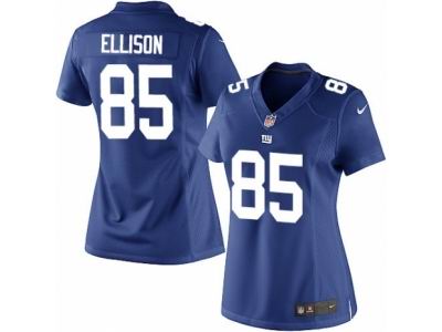 Women's Nike New York Giants #85 Rhett Ellison game blue Jersey