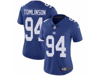 Women's Nike New York Giants #94 Dalvin Tomlinson Vapor Untouchable Limited Royal Blue Jersey