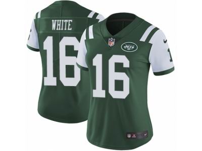 Women's Nike New York Jets #16 Myles White Green Vapor Untouchable Limited Player NFL Jersey
