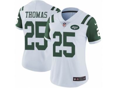Women's Nike New York Jets #25 Shamarko Thomas White Vapor Untouchable Limited Player NFL Jersey