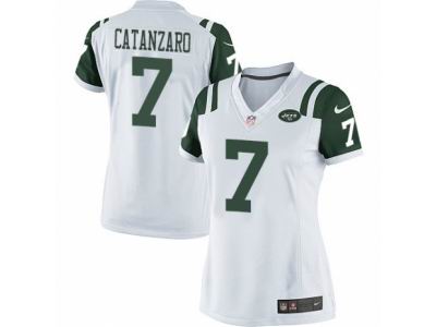 Women's Nike New York Jets #7 Chandler Catanzaro Limited White NFL Jersey