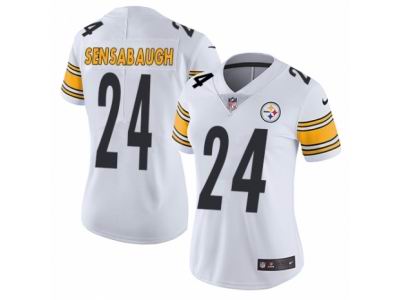 Women's Nike Pittsburgh Steelers #24 Coty Sensabaugh White Vapor Untouchable Limited Player NFL Jersey