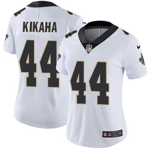 Women's Nike Saints #44 Hau'oli Kikaha White  Vapor Untouchable Limited Jersey