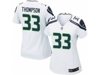Women's Nike Seattle Seahawks #33 Tedric Thompson game White Jersey