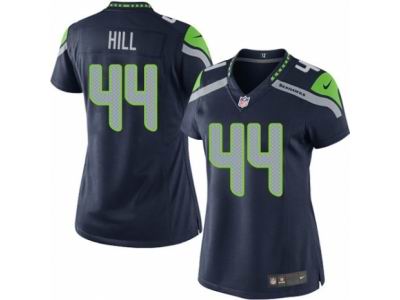 Women's Nike Seattle Seahawks #44 Delano Hill Limited Steel Blue Jersey