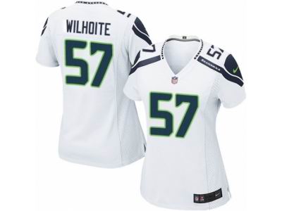 Women's Nike Seattle Seahawks #57 Michael Wilhoite game White Jersey