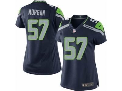 Women's Nike Seattle Seahawks #57 Mike Morgan Limited Steel Blue Jersey