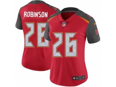 Women's Nike Tampa Bay Buccaneers #26 Josh Robinson Vapor Untouchable Limited Red Team Color NFL Jersey