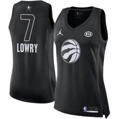 Women's Nike Toronto Raptors #7 Kyle Lowry Black NBA Jordan Swingman 2018 All-Star Game Jersey