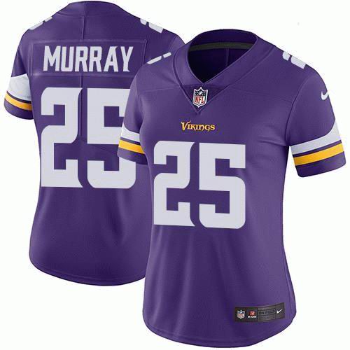 Women's Nike Vikings #25 Latavius Murray Purple Team Color Vapor Untouchable Limited Jersey