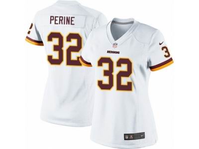 Women's Nike Washington Redskins #32 Samaje Perine Limited White NFL Jersey