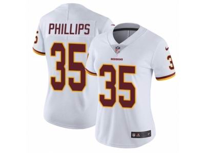 Women's Nike Washington Redskins #35 Dashaun Phillips Vapor Untouchable Limited White NFL Jersey