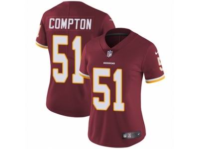 Women's Nike Washington Redskins #51 Will Compton Vapor Untouchable Limited Burgundy Red Jersey