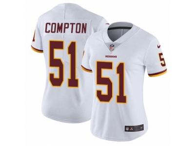 Women's Nike Washington Redskins #51 Will Compton Vapor Untouchable Limited White NFL Jersey