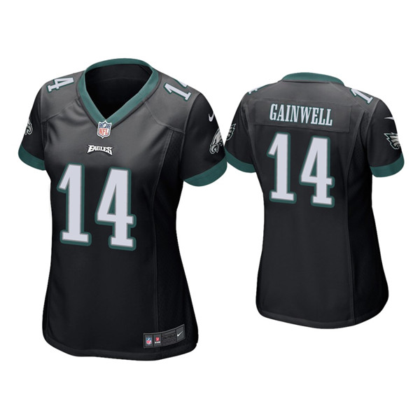 Women's Philadelphia Eagles #14 Kenneth Gainwell Black Vapor Untouchable Limited Stitched Football Jersey