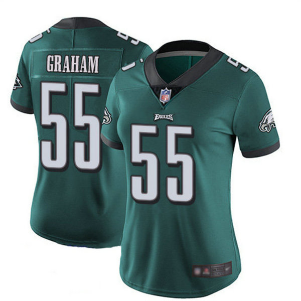 Women's Philadelphia Eagles #55 Brandon Graham Green Vapor Untouchable Limited Stitched Football Jersey