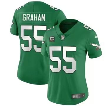 Women's Philadelphia Eagles #55 Brandon Graham Green Vapor Untouchable Limited Stitched jerseys