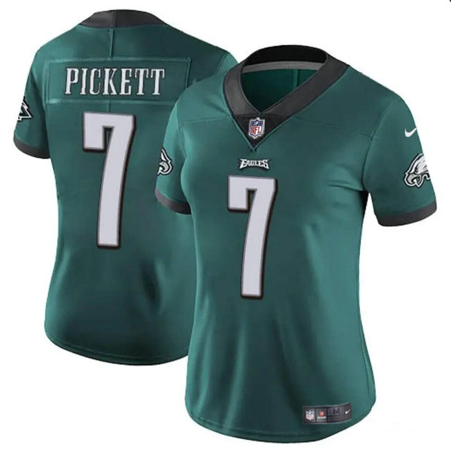 Women's Philadelphia Eagles #7 Kenny Pickett Green Vapor Untouchable Limited Stitched Football Jersey
