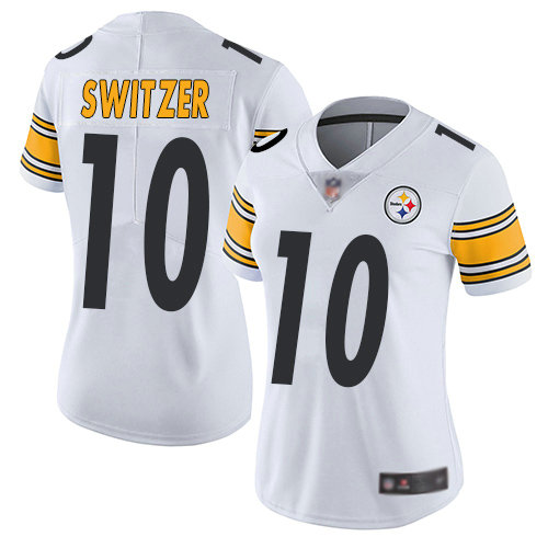 Women's Pittsburgh Steelers #10 Ryan Switzer Vapor Limited Home White Jersey