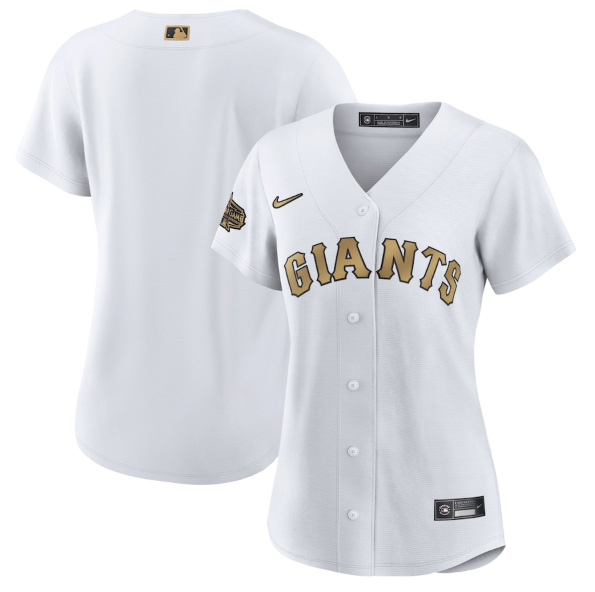 Women's San Francisco Giants Blank 2022 All-Star White Stitched Baseball Jersey