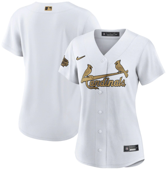 Women's St. Louis Cardinals Blank 2022 All-Star White Stitched Baseball Jersey