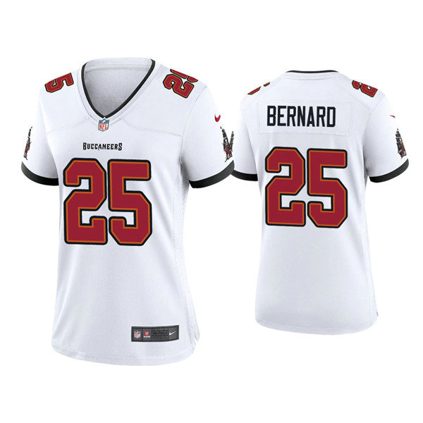 Women's Tampa Bay Buccaneers #25 Giovani Bernard White 2021 Limited Stitched Jersey